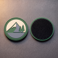 2D-PVC-Patch Vorder- und Rückseite mit Klett